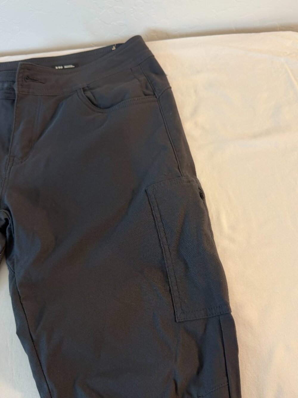 prAna Cargo Jogger Pants Women's 8 Standard Fit Gray Stretch Hiking Outdoor - Picture 3 of 11